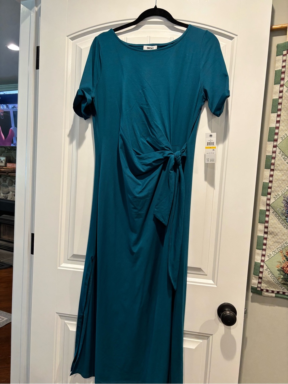 DKNY TEAL MIDI DRESS